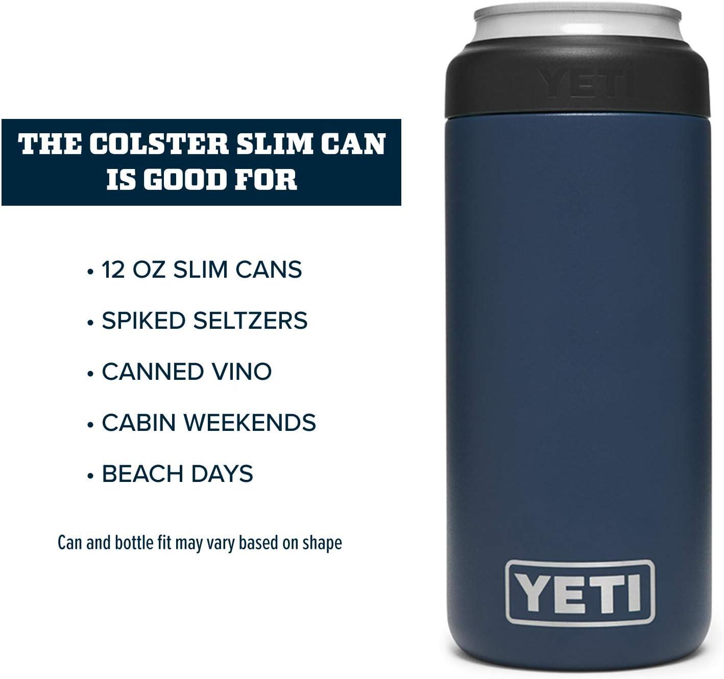 imageYETI Rambler 12 oz Colster Slim Can Insulator for the Slim Hard Seltzer Cans RidgelineNavy With Can Insert