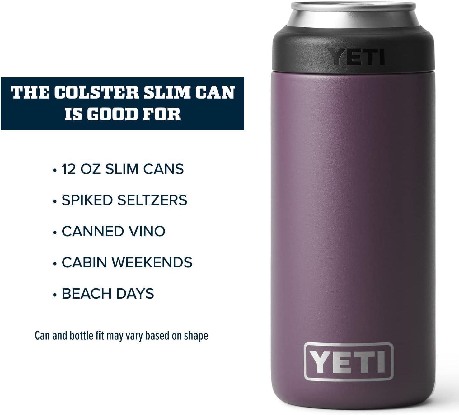 imageYETI Rambler 12 oz Colster Slim Can Insulator for the Slim Hard Seltzer Cans RidgelineNordic Purple With Can Insert