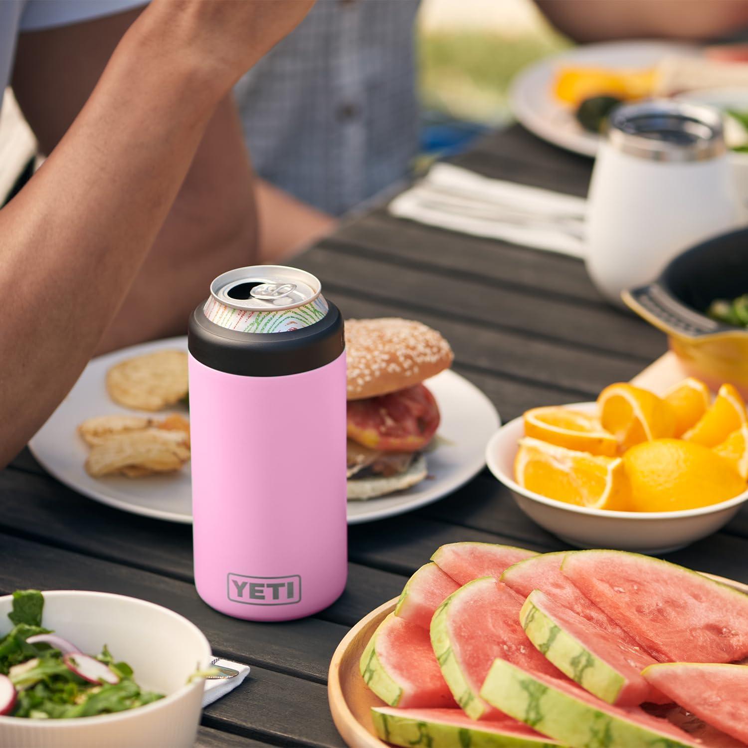 imageYETI Rambler 12 oz Colster Slim Can Insulator for the Slim Hard Seltzer Cans RidgelinePower Pink No Can Insert