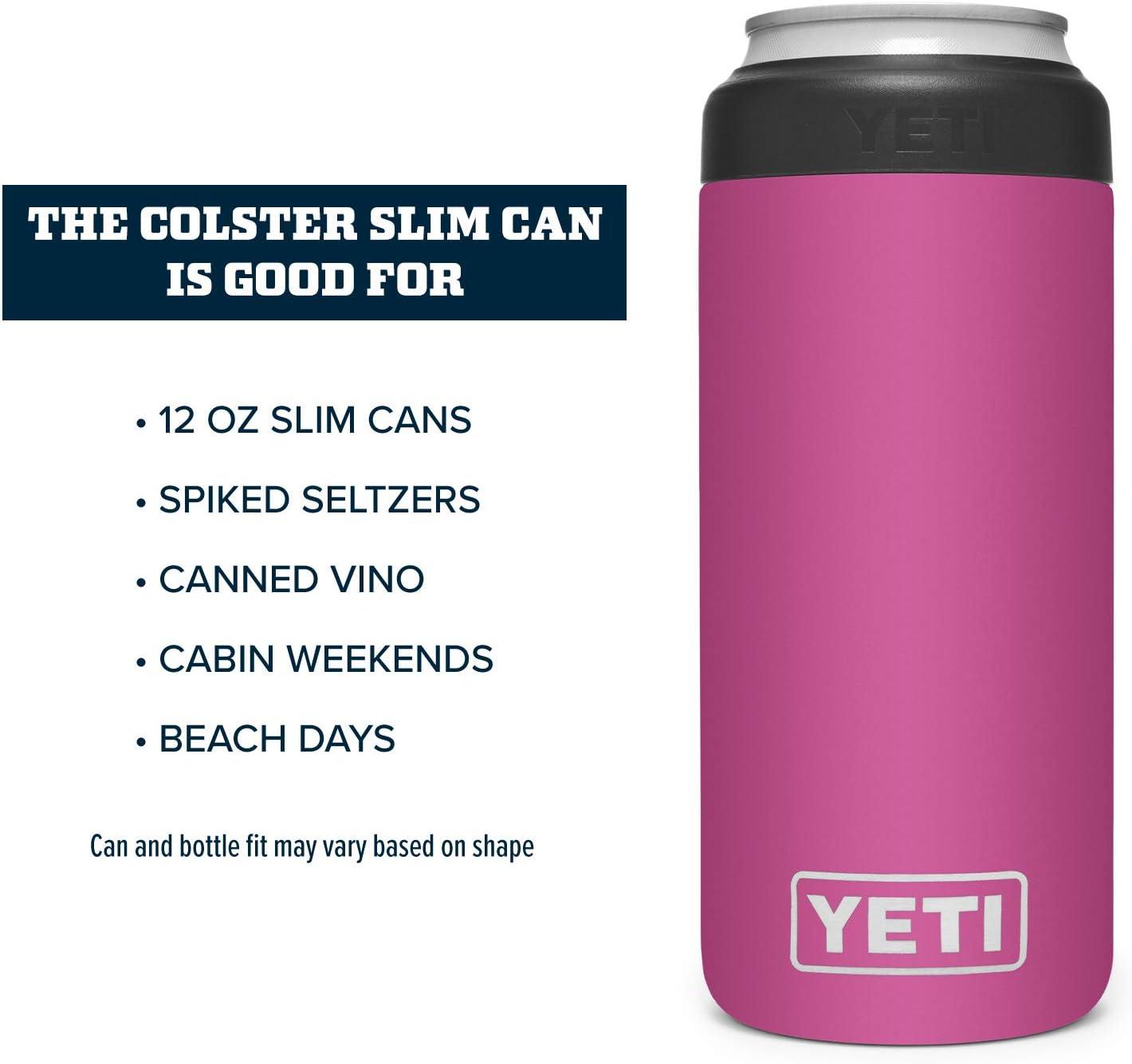 imageYETI Rambler 12 oz Colster Slim Can Insulator for the Slim Hard Seltzer Cans RidgelinePrickly Pear With Can Insert