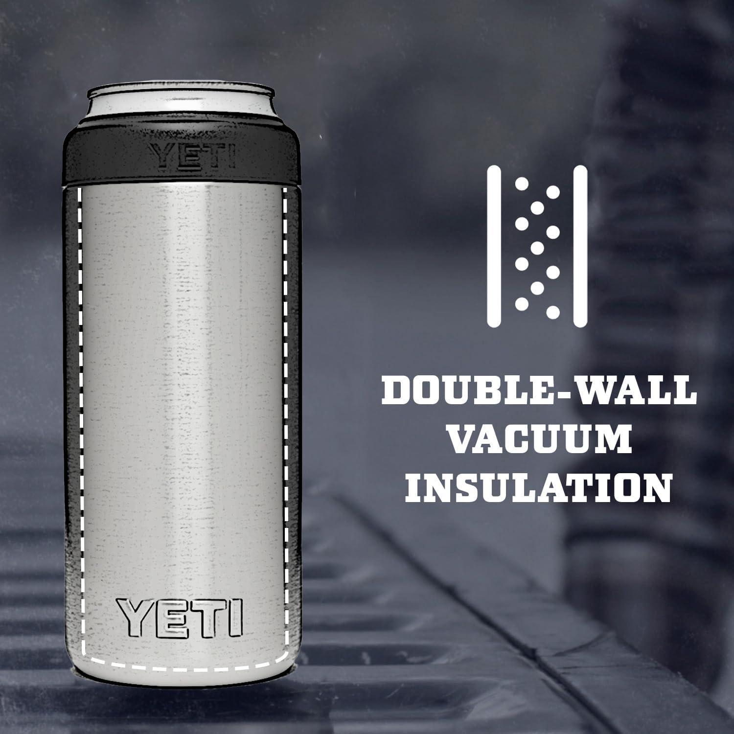 imageYETI Rambler 12 oz Colster Slim Can Insulator for the Slim Hard Seltzer Cans RidgelineRescue Red No Can Insert