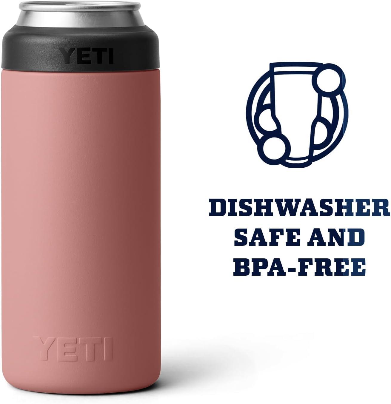 imageYETI Rambler 12 oz Colster Slim Can Insulator for the Slim Hard Seltzer Cans RidgelineSandstone Pink No Can Insert