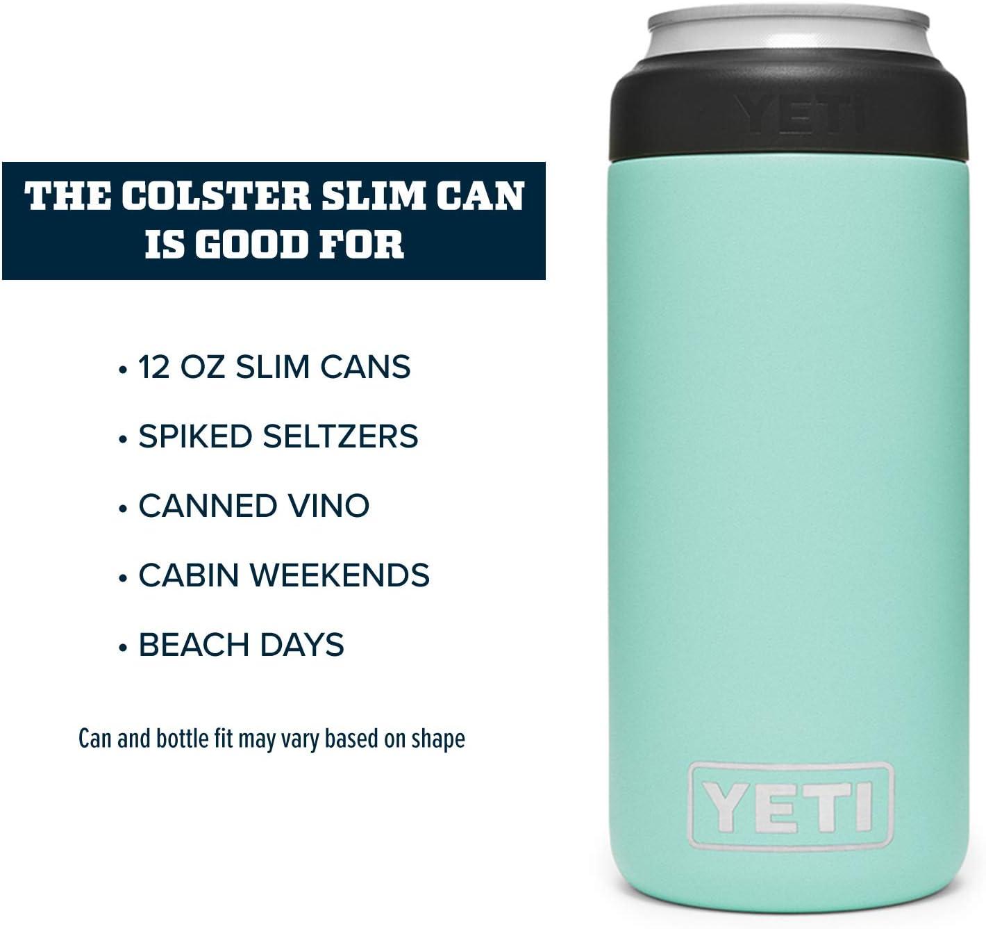 imageYETI Rambler 12 oz Colster Slim Can Insulator for the Slim Hard Seltzer Cans RidgelineSeafoam No Can Insert