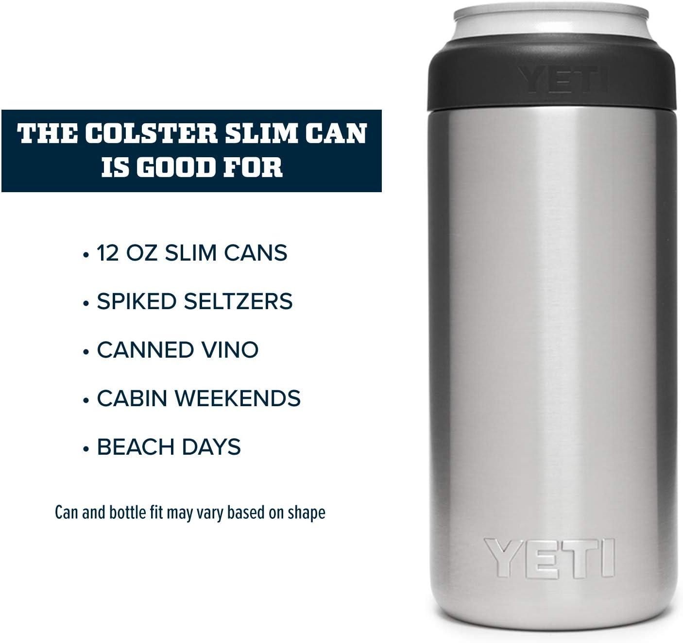 imageYETI Rambler 12 oz Colster Slim Can Insulator for the Slim Hard Seltzer Cans RidgelineStainless No Can Insert