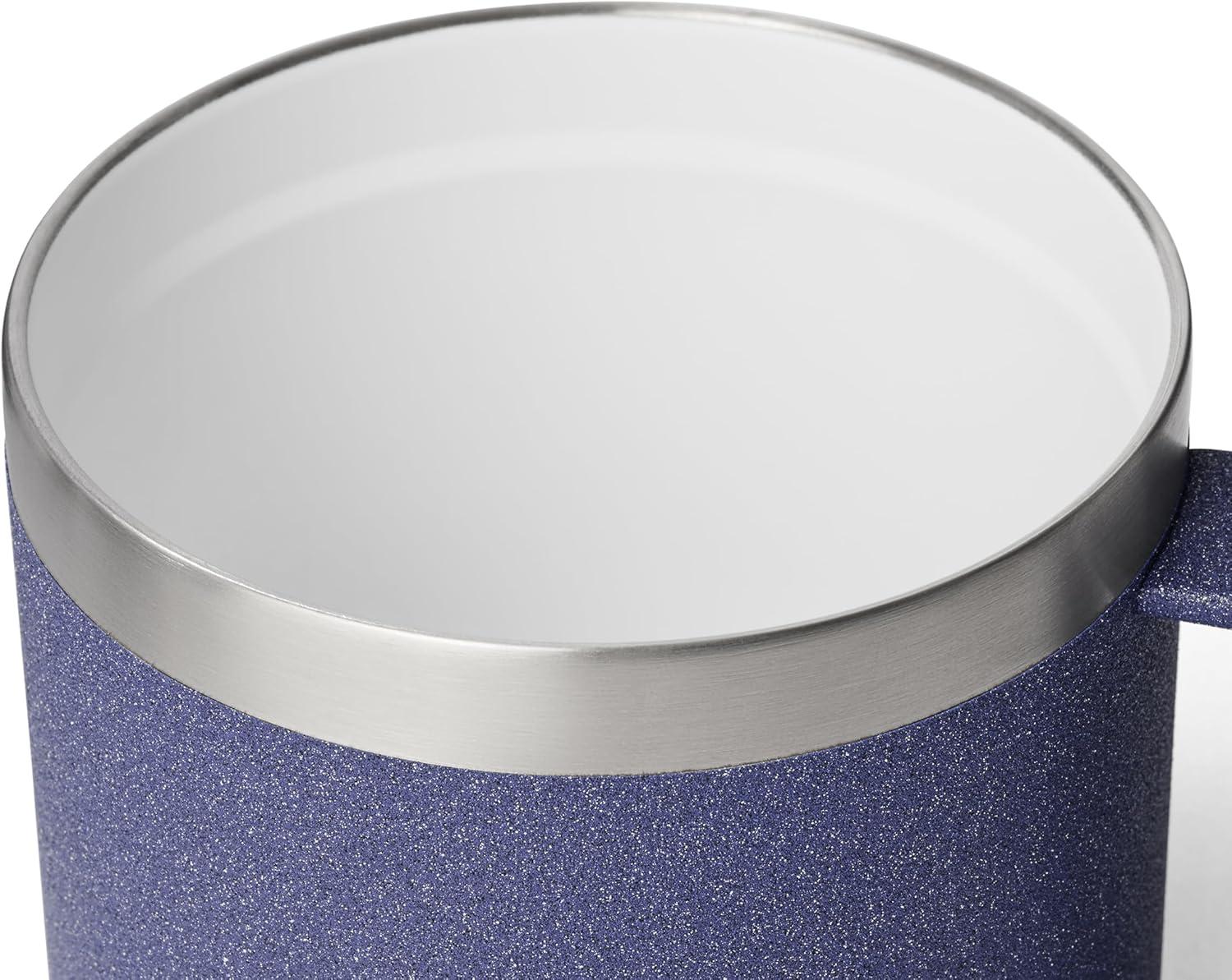 imageYETI Rambler 14 oz Ceramic Lined Stackable Mug Vacuum Insulated Stainless Steel with MagSlider Lid RidgelineMoon Dust Textured