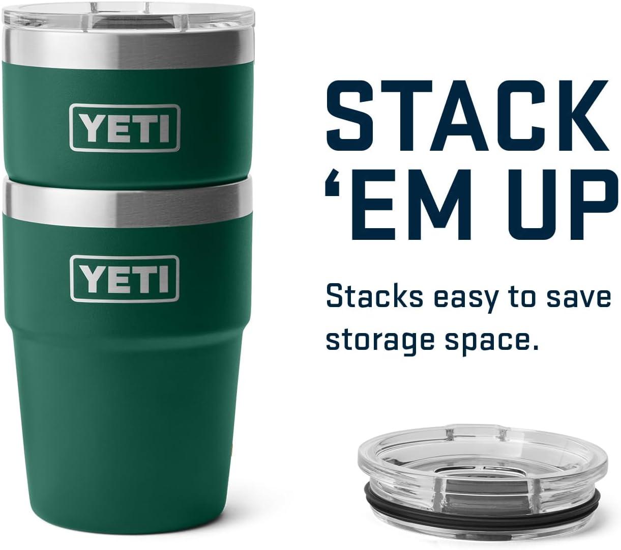 imageYETI Rambler 16 oz Stackable Tumbler Vacuum Insulated Stainless Steel with MagSlider Lid Stackable Vacuum Insulated MagSlider Lid Stackable Vacuum Insulated MagSlider LidBlack Forest Green