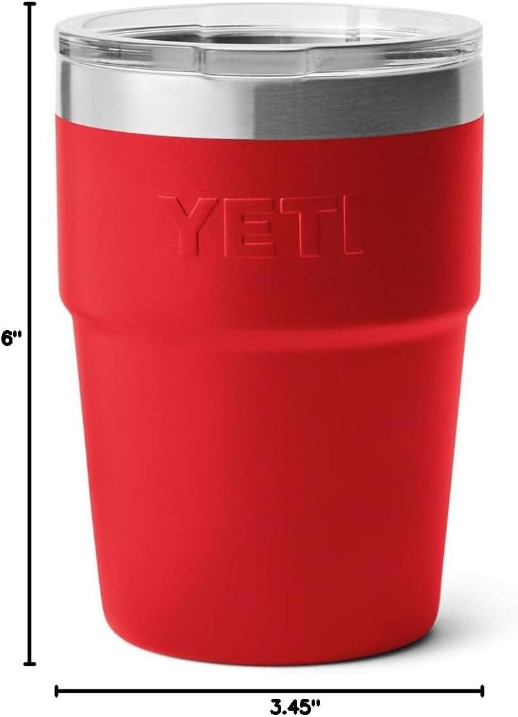 imageYETI Rambler 16 oz Stackable Tumbler Vacuum Insulated Stainless Steel with MagSlider Lid Stackable Vacuum Insulated MagSlider Lid Stackable Vacuum Insulated MagSlider LidRescue Red