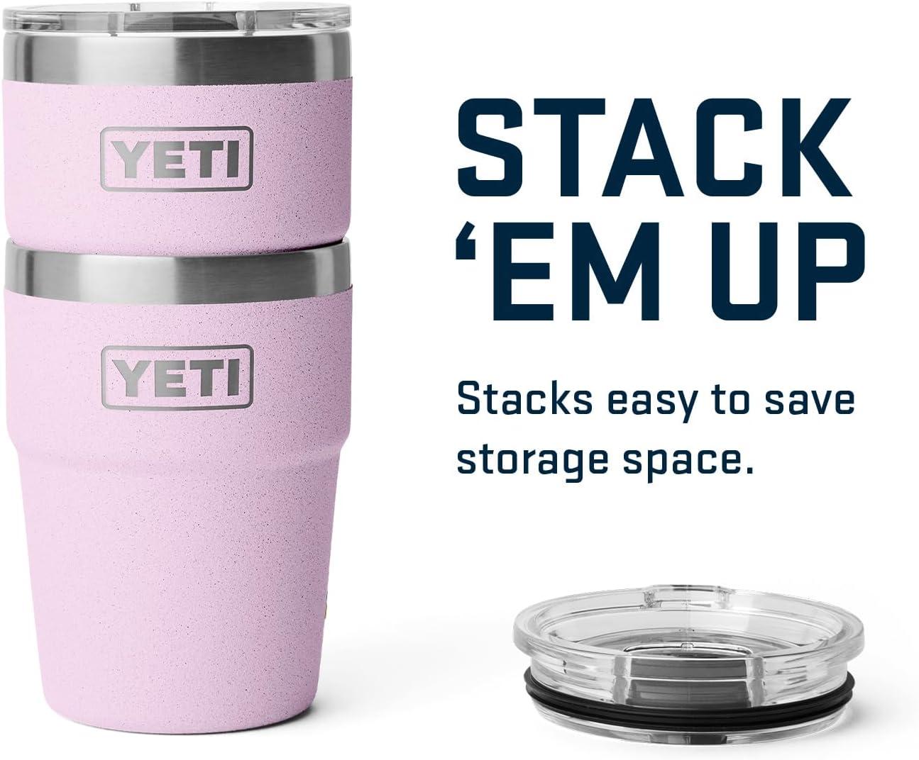 imageYETI Rambler 16 oz Stackable Tumbler Vacuum Insulated Stainless Steel with MagSlider Lid Stackable Vacuum Insulated MagSlider Lid Stackable Vacuum Insulated MagSlider LidCherry Blossom Textured