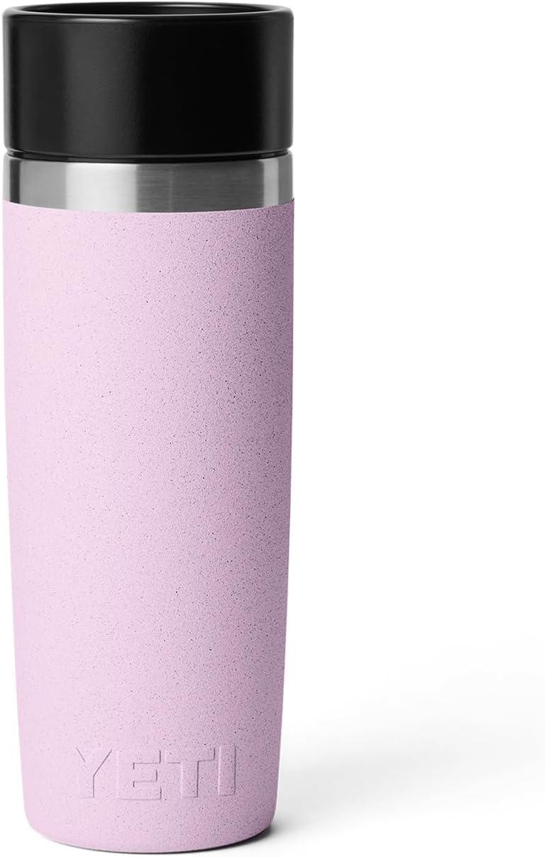 imageYETI Rambler 16 oz Travel Bottle Stainless Steel Vacuum Insulated with Leakproof Commuter Cap RidgelineCherry Blossom Textured