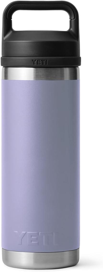 imageYETI Rambler 18 oz Bottle Leakproof Vacuum Insulated Stainless Steel with Chug Cap RidgelineCosmic Lilac