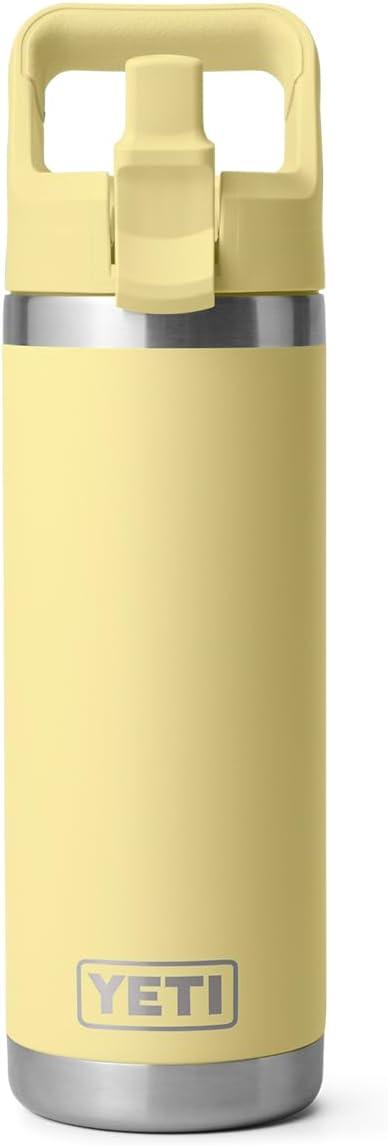 imageYETI Rambler 18 oz Bottle Vacuum Insulated Stainless Steel with Color Matching Straw Cap VenomDaybreak Yellow