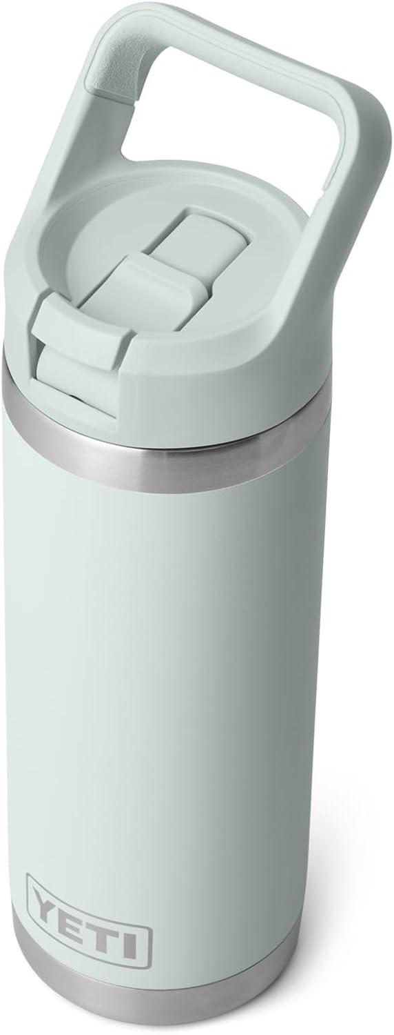 imageYETI Rambler 18 oz Bottle Vacuum Insulated Stainless Steel with Color Matching Straw Cap VenomRidgeline