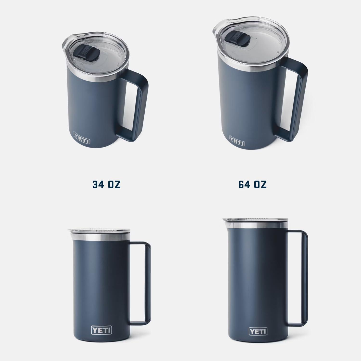 imageYETI Rambler 64 oz Pitcher Vacuum Insulated Stainless Steel with MagSlider Lid RidgelineCape Taupe