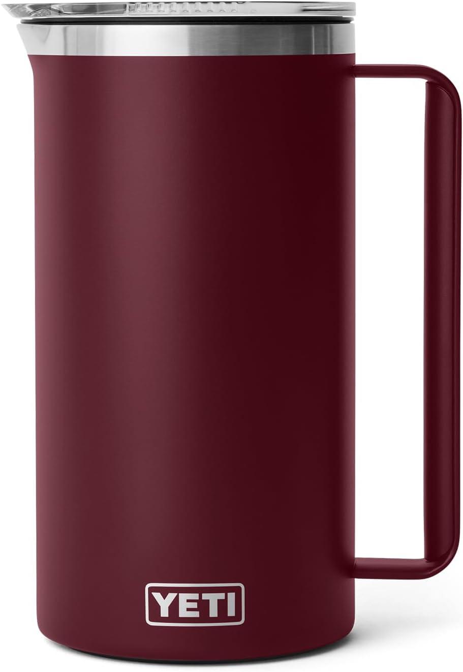 imageYETI Rambler 64 oz Pitcher Vacuum Insulated Stainless Steel with MagSlider Lid RidgelineWild Vine Red