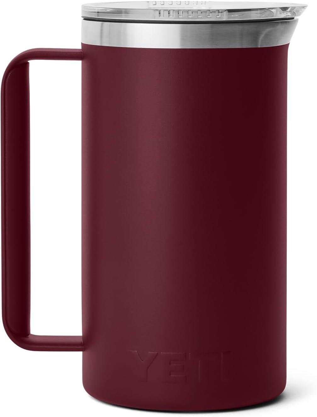 imageYETI Rambler 64 oz Pitcher Vacuum Insulated Stainless Steel with MagSlider Lid RidgelineWild Vine Red