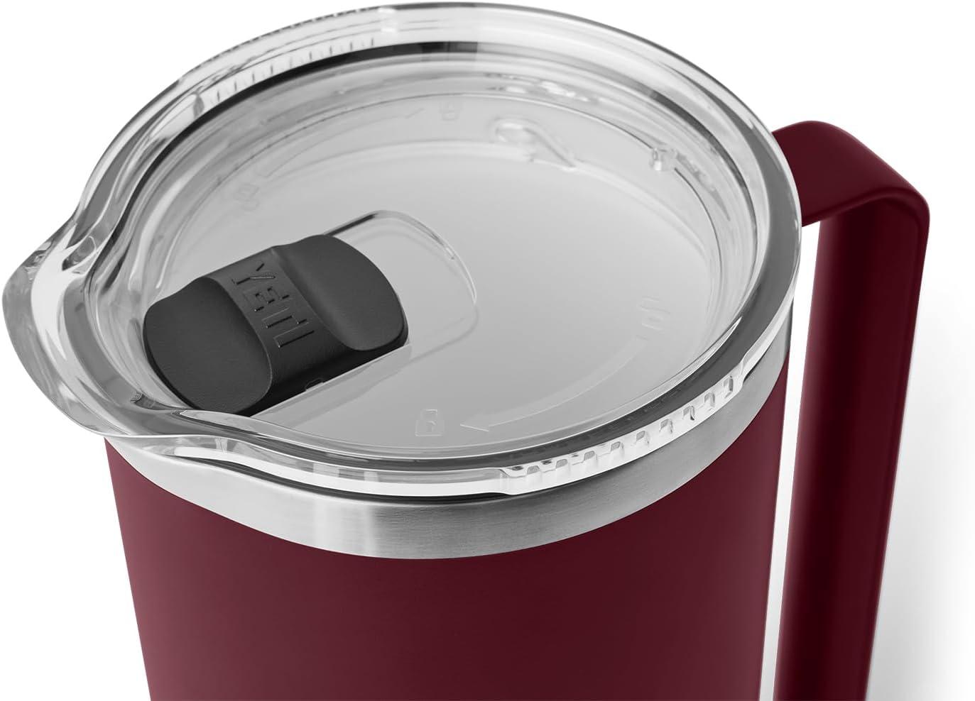 imageYETI Rambler 64 oz Pitcher Vacuum Insulated Stainless Steel with MagSlider Lid RidgelineWild Vine Red