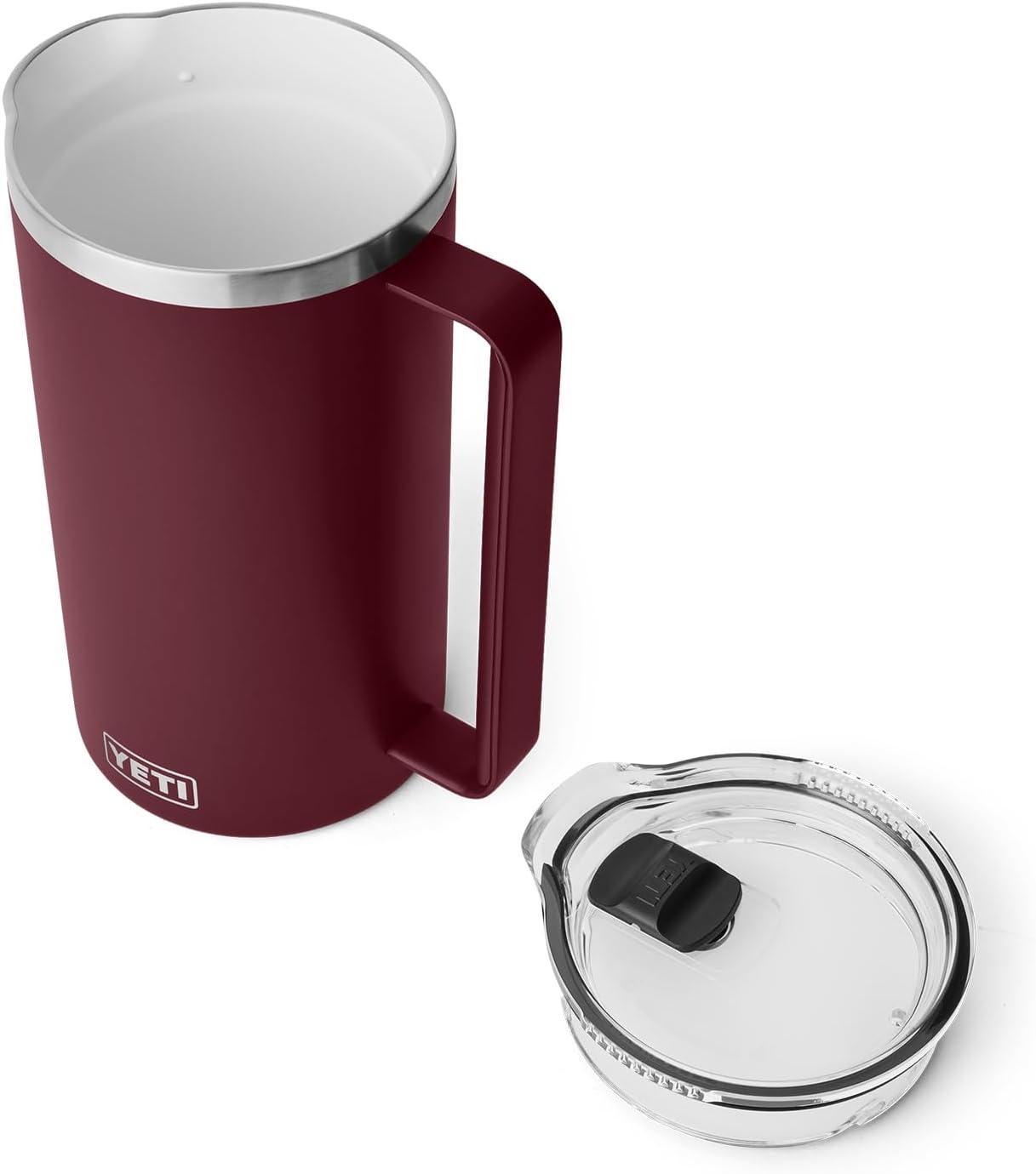 imageYETI Rambler 64 oz Pitcher Vacuum Insulated Stainless Steel with MagSlider Lid RidgelineWild Vine Red
