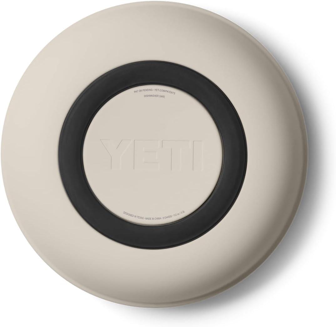 imageYETI Rambler Low Bowl Vacuum Insulated Stackable and Nestable Stainless Steel Bowl with Lid 16 Quart RidgelineCape Taupe