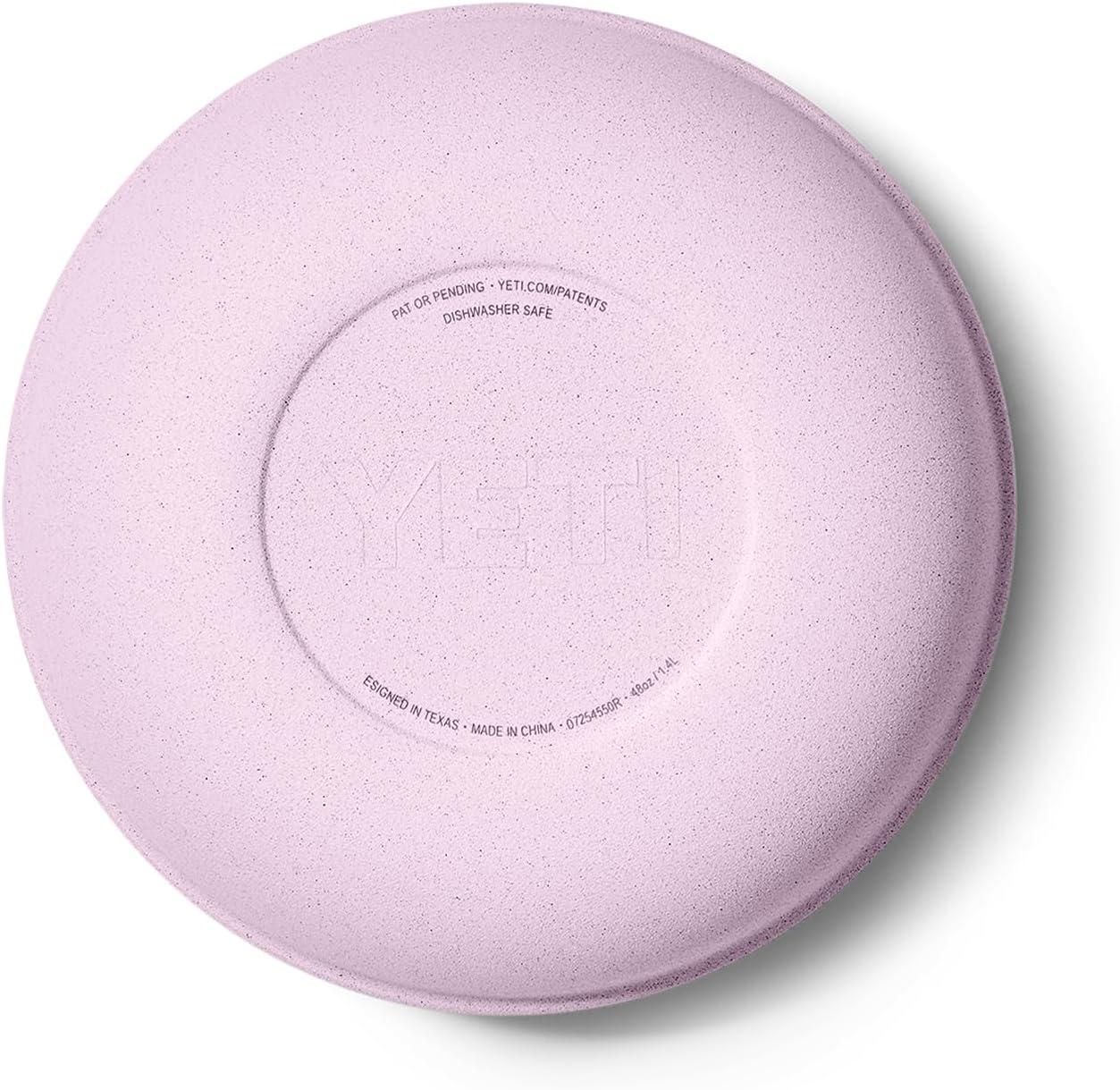 imageYETI Rambler Low Bowl Vacuum Insulated Stackable and Nestable Stainless Steel Bowl with Lid 16 Quart RidgelineCherry Blossom Textured