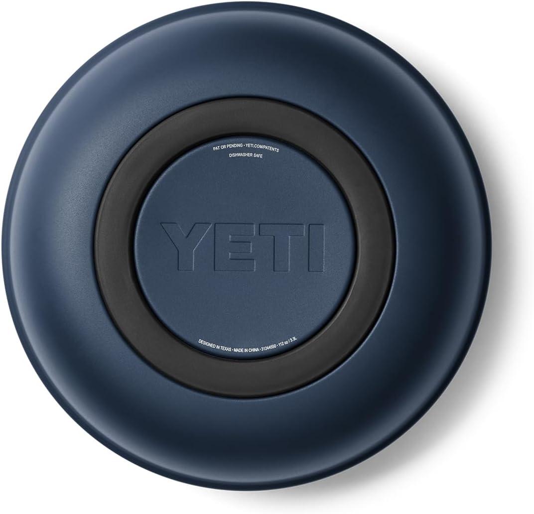 imageYETI Rambler Low Bowl Vacuum Insulated Stackable and Nestable Stainless Steel Bowl with Lid 16 Quart RidgelineNavy