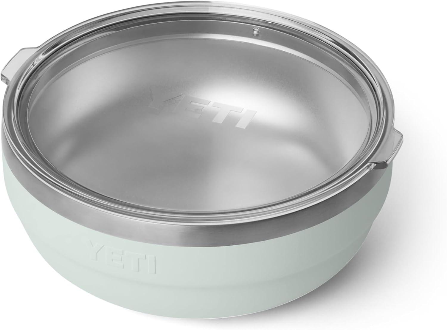 imageYETI Rambler Low Bowl Vacuum Insulated Stackable and Nestable Stainless Steel Bowl with Lid 16 Quart RidgelineRidgeline