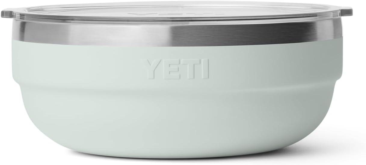 imageYETI Rambler Low Bowl Vacuum Insulated Stackable and Nestable Stainless Steel Bowl with Lid 16 Quart RidgelineRidgeline
