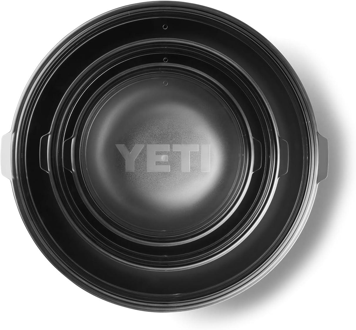 imageYETI Rambler Low Bowl Vacuum Insulated Stackable and Nestable Stainless Steel Bowl with Lid 16 Quart RidgelineWhite