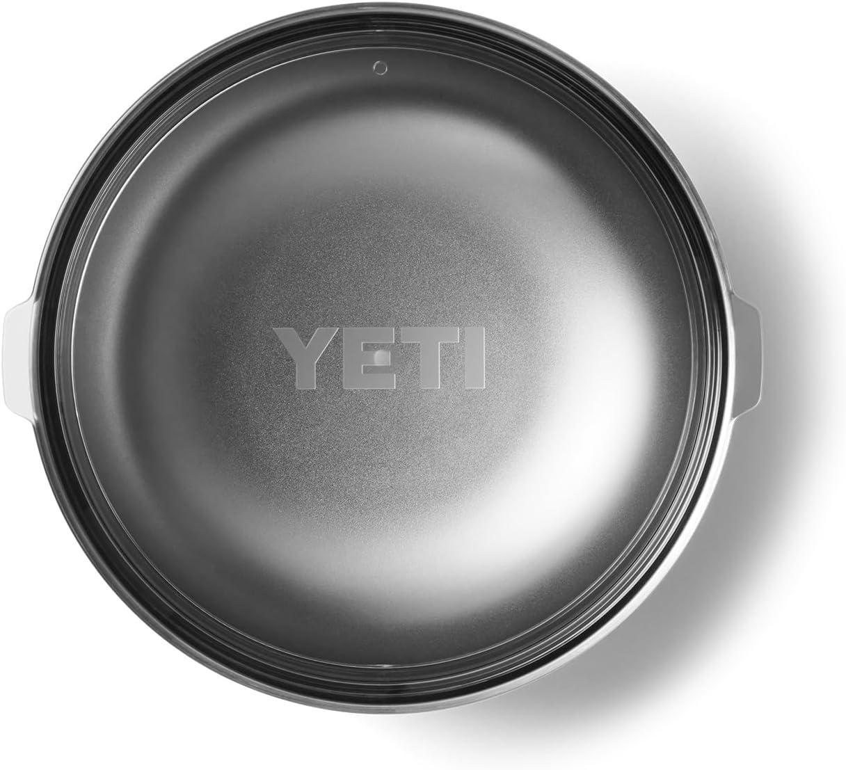 imageYETI Rambler Low Bowl Vacuum Insulated Stackable and Nestable Stainless Steel Bowl with Lid 16 Quart RidgelineWhite
