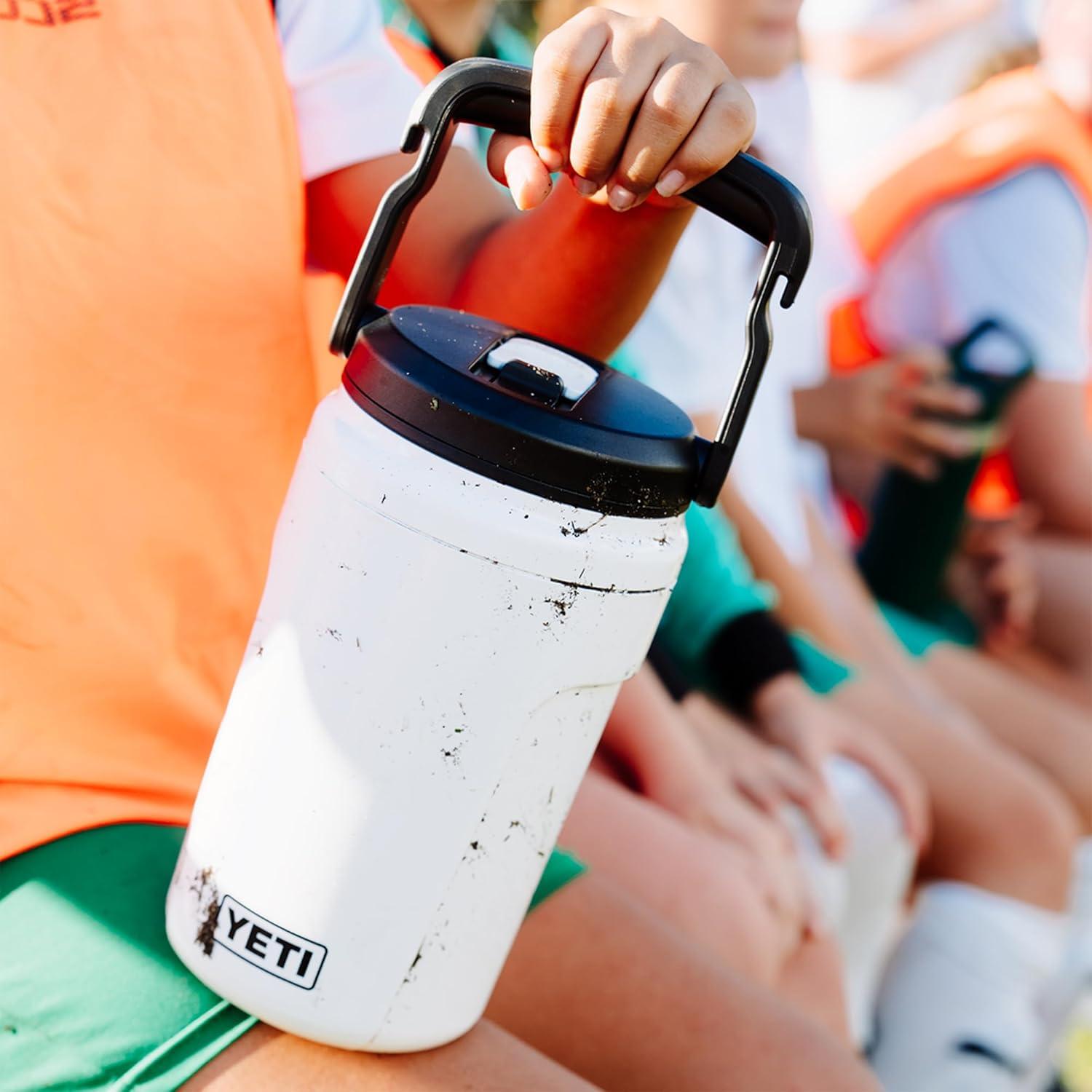 imageYETI Silo 40 oz Insulated Magslider Straw Cap Water Jug Leakproof Lightweight Sports Bottle with Fence Hook Handle Keeps Drinks IceCold Ideal for Gym Sports amp Tournaments VenomVenom