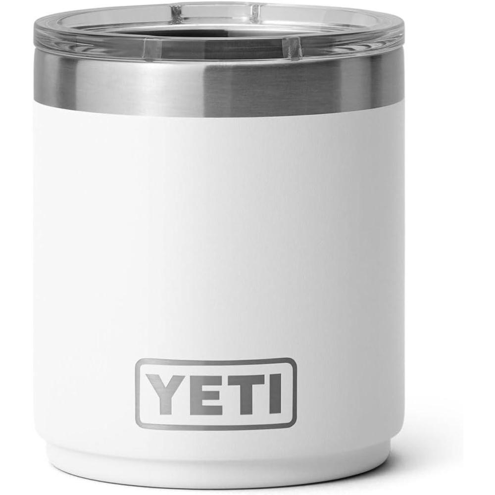 imageYETI Rambler 10 oz Ceramic Lined Lowball 20 Vacuum Insulated with MagSlider Lid Cape TaupeWhite