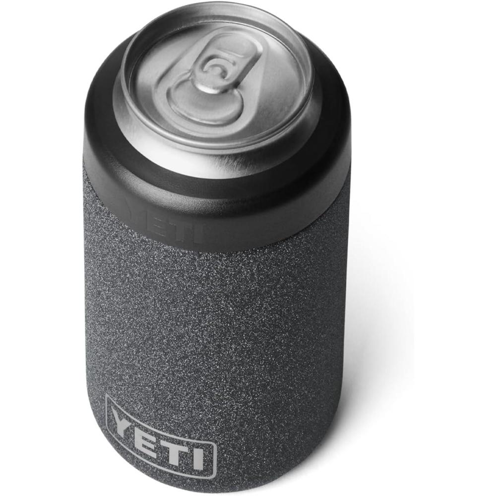 imageYETI Rambler 12 oz Colster Can Insulator for Standard Size Cans VenomBlack StoneTextured No Can Insert