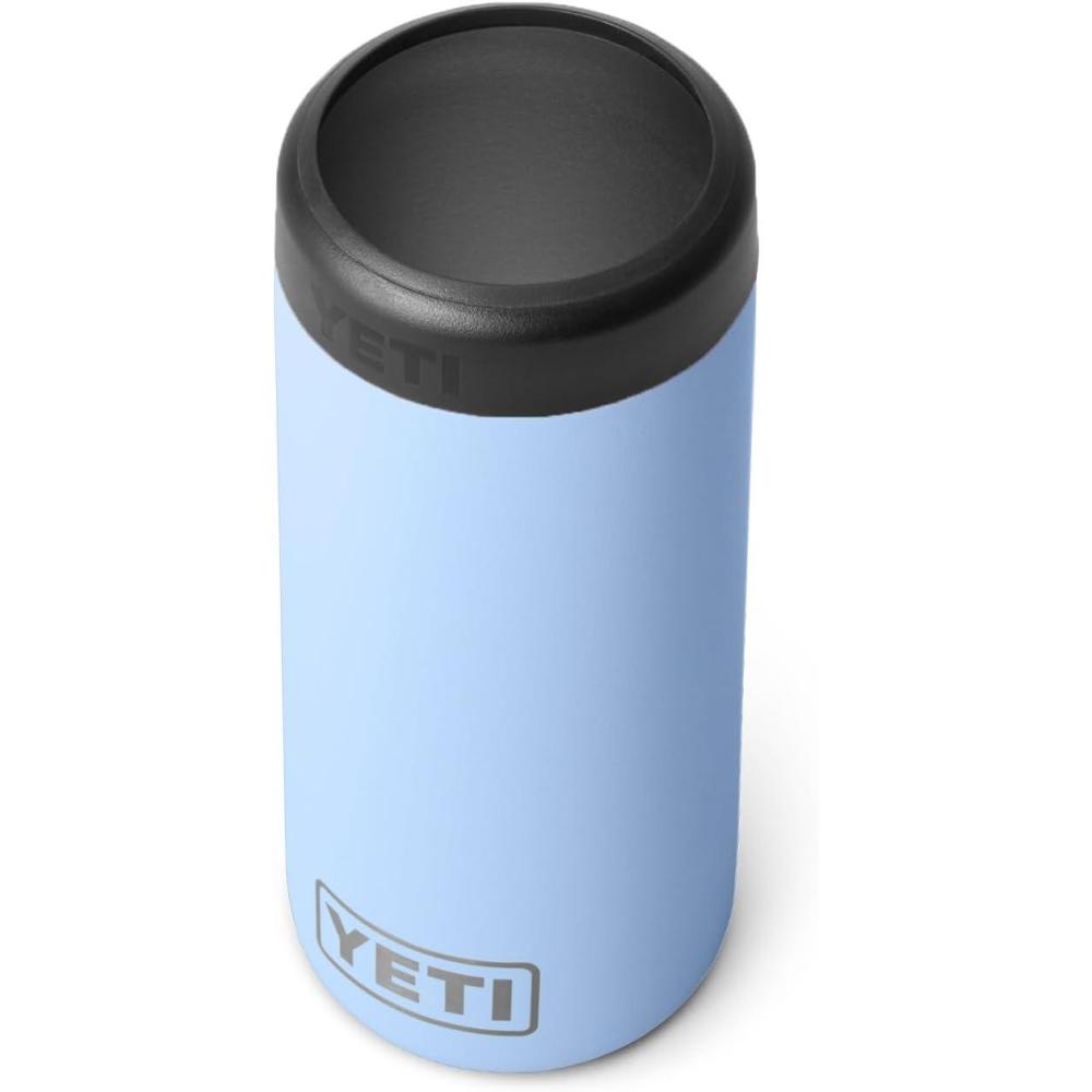 imageYETI Rambler 12 oz Colster Slim Can Insulator for the Slim Hard Seltzer Cans RidgelineBig Sky Blue No Can Insert