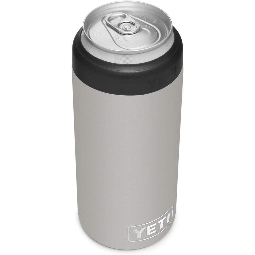 imageYETI Rambler 12 oz Colster Slim Can Insulator for the Slim Hard Seltzer Cans RidgelineGranite Gray With Can Insert
