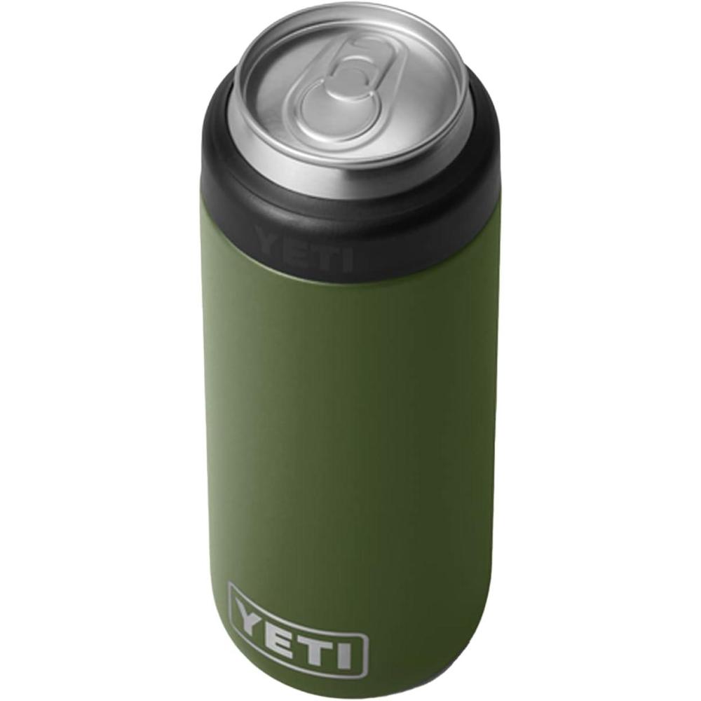 imageYETI Rambler 12 oz Colster Slim Can Insulator for the Slim Hard Seltzer Cans RidgelineHighlands Olive With Can Insert