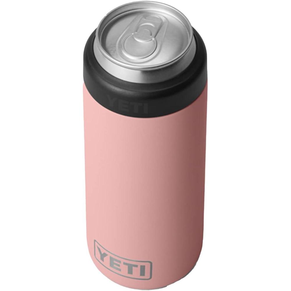 imageYETI Rambler 12 oz Colster Slim Can Insulator for the Slim Hard Seltzer Cans RidgelineSandstone Pink With Can Insert