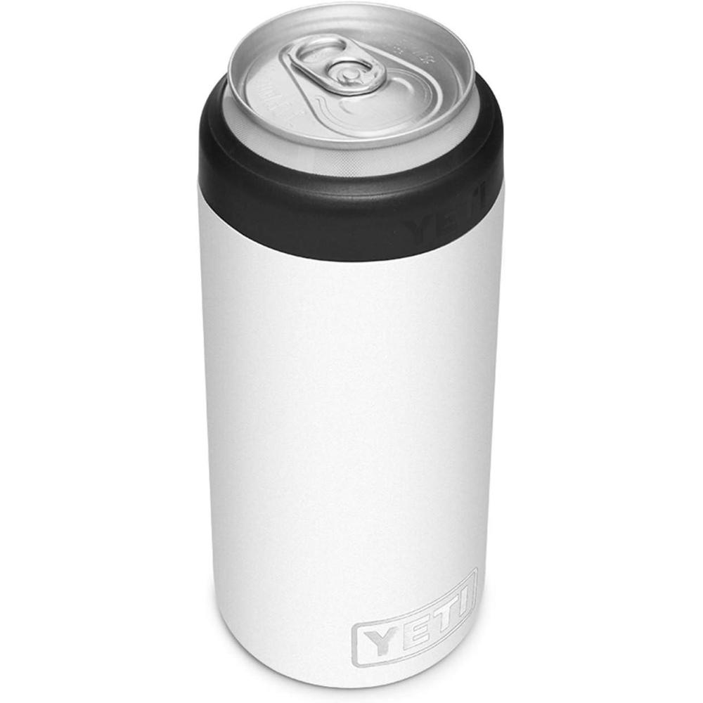 imageYETI Rambler 12 oz Colster Slim Can Insulator for the Slim Hard Seltzer Cans RidgelineWhite With Can Insert