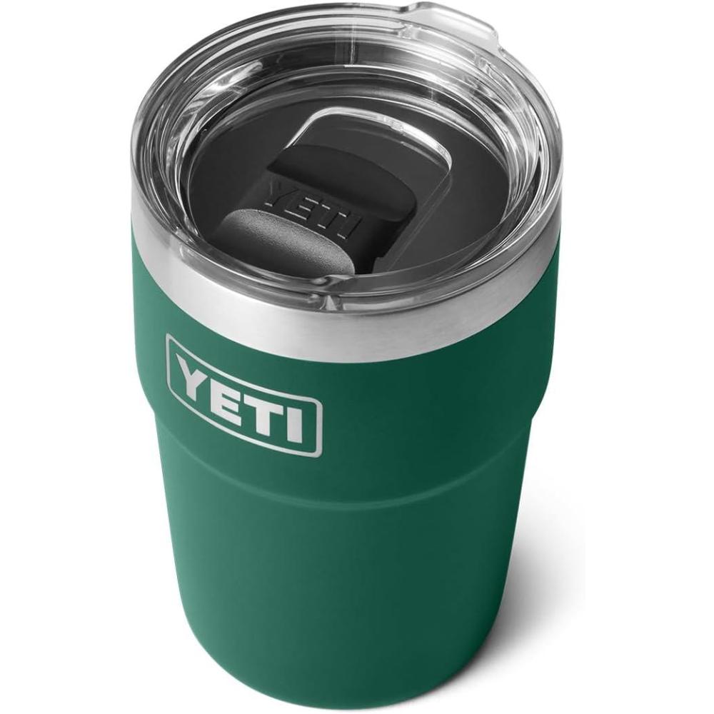 imageYETI Rambler 16 oz Stackable Tumbler Vacuum Insulated Stainless Steel with MagSlider Lid Stackable Vacuum Insulated MagSlider Lid Stackable Vacuum Insulated MagSlider LidBlack Forest Green