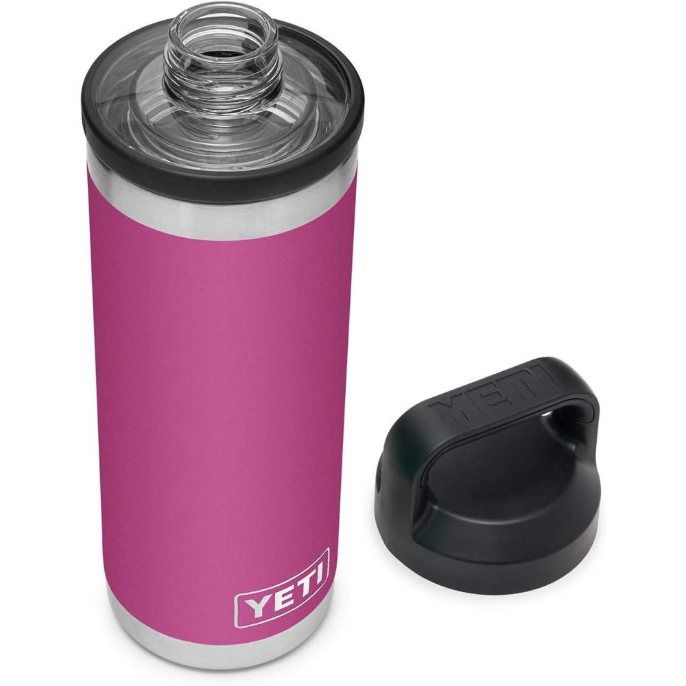 imageYETI Rambler 18 oz Bottle Leakproof Vacuum Insulated Stainless Steel with Chug Cap RidgelinePrickly Pear