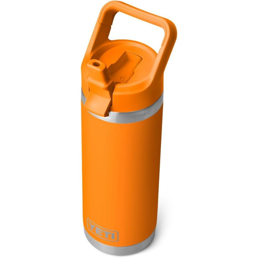 imageYETI Rambler 18 oz Bottle Vacuum Insulated Stainless Steel with Color Matching Straw Cap VenomKing Crab