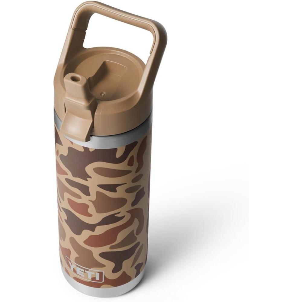 imageYETI Rambler 18 oz Bottle Vacuum Insulated Stainless Steel with Color Matching Straw Cap VenomWetlands Camo