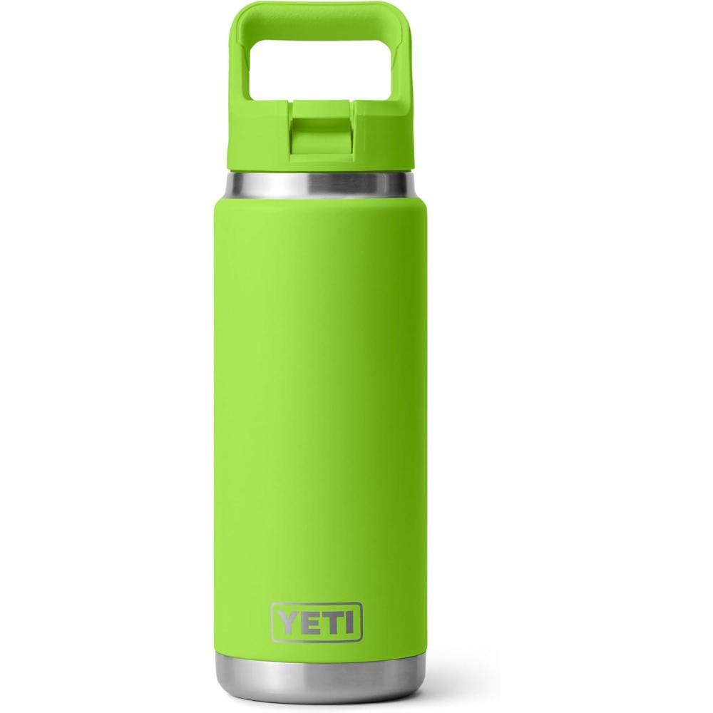 imageYETI Rambler 26 oz Bottle Vacuum Insulated Stainless Steel with Color Matching Straw CapVenom