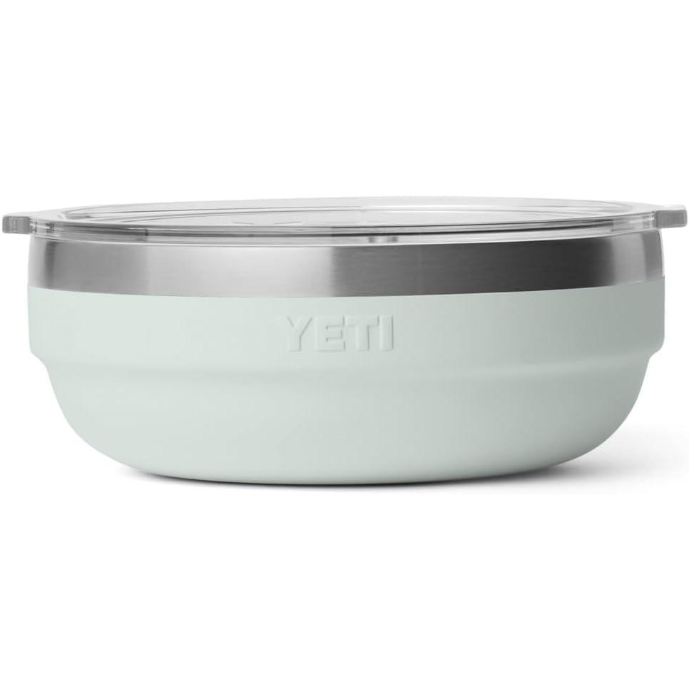 imageYETI Rambler Low Bowl Vacuum Insulated Stackable and Nestable Stainless Steel Bowl with Lid 16 Quart RidgelineRidgeline