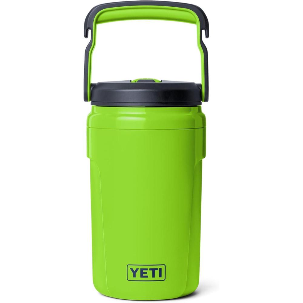 imageYETI Silo 40 oz Insulated Magslider Straw Cap Water Jug Leakproof Lightweight Sports Bottle with Fence Hook Handle Keeps Drinks IceCold Ideal for Gym Sports amp Tournaments VenomVenom