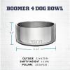 YETI Boomer 4, Stainless Steel, Non-Slip Dog Bowl, Holds 32 Ounces(Venom)