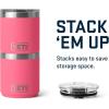 YETI Rambler 10 oz Ceramic Lined Lowball 2.0, Vacuum Insulated with MagSlider Lid, Cape Taupe(Tropical Pink)