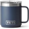 YETI Rambler 10 oz Ceramic Lined Stackable Mug, Vacuum Insulated, Stainless Steel with MagSlider Lid, Ridgeline(Navy)