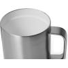 YETI Rambler 10 oz Ceramic Lined Stackable Mug, Vacuum Insulated, Stainless Steel with MagSlider Lid, Ridgeline(Stainless)