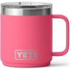 YETI Rambler 10 oz Ceramic Lined Stackable Mug, Vacuum Insulated, Stainless Steel with MagSlider Lid, Ridgeline(Tropical Pink)