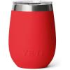 YETI Rambler 10 oz Wine Ceramic Lined Tumbler, Tropical Pink(Rescue Red)