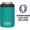 YETI Rambler 12 oz. Colster Can Insulator for Standard Size Cans, Venom(Aquifer Blue)